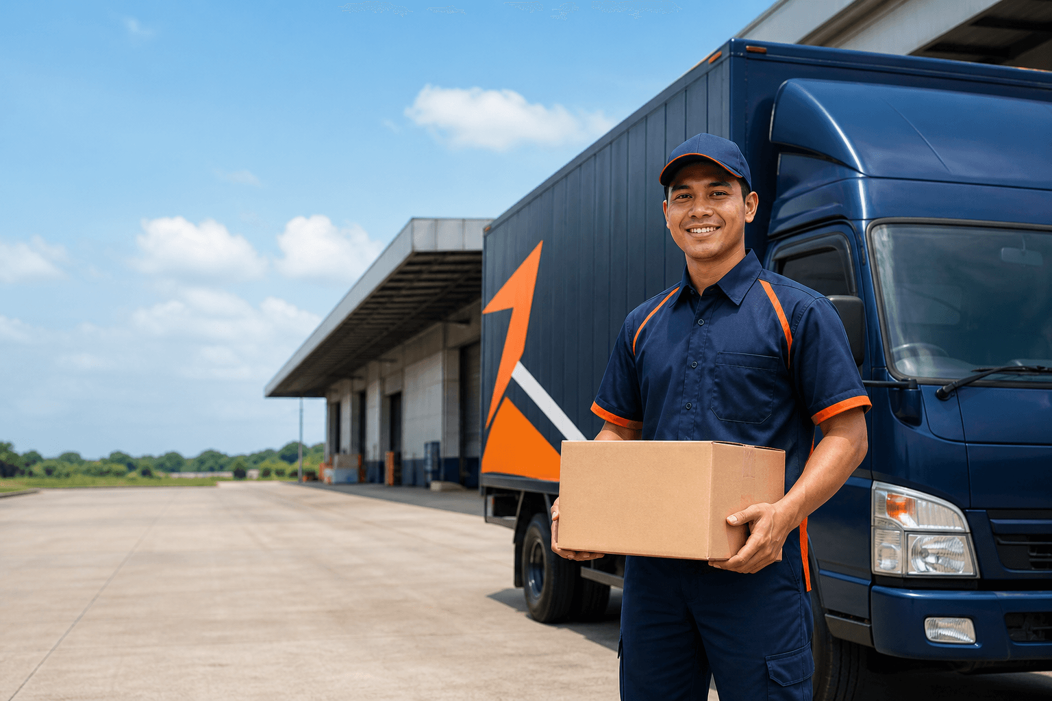 Armada truk cargo Ita Trans untuk pengiriman jalur darat
